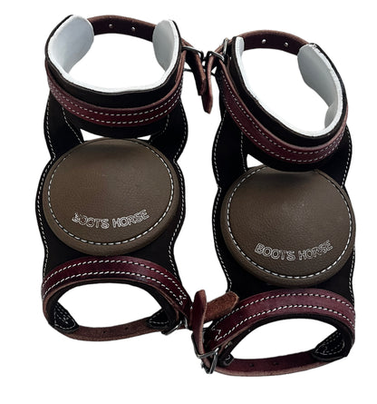Skid boots de cuero